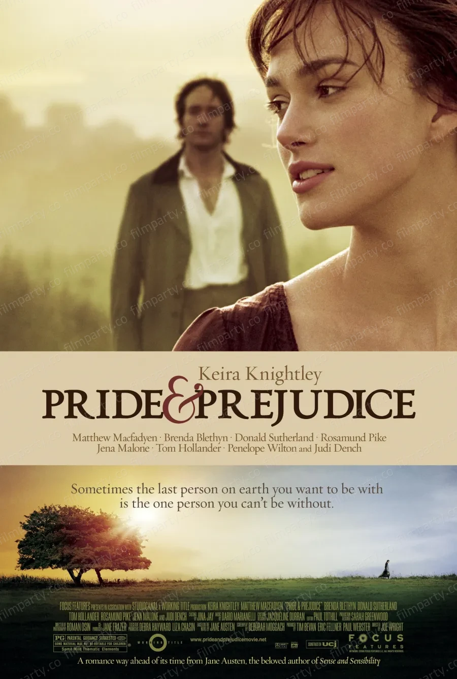 پوستر فیلم غرور و تعصب (Pride & Prejudice 2005) - تماشای آنلاین و دانلود از فیلم پارتی