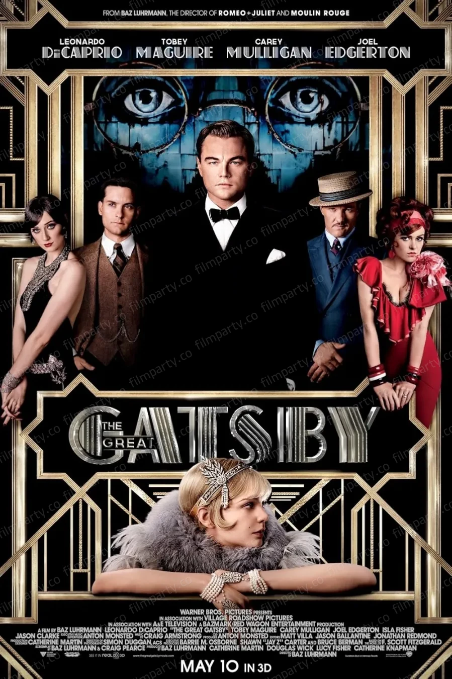 پوستر فیلم گتسبی بزرگ (The Great Gatsby 2013) - تماشای آنلاین و دانلود از فیلم پارتی