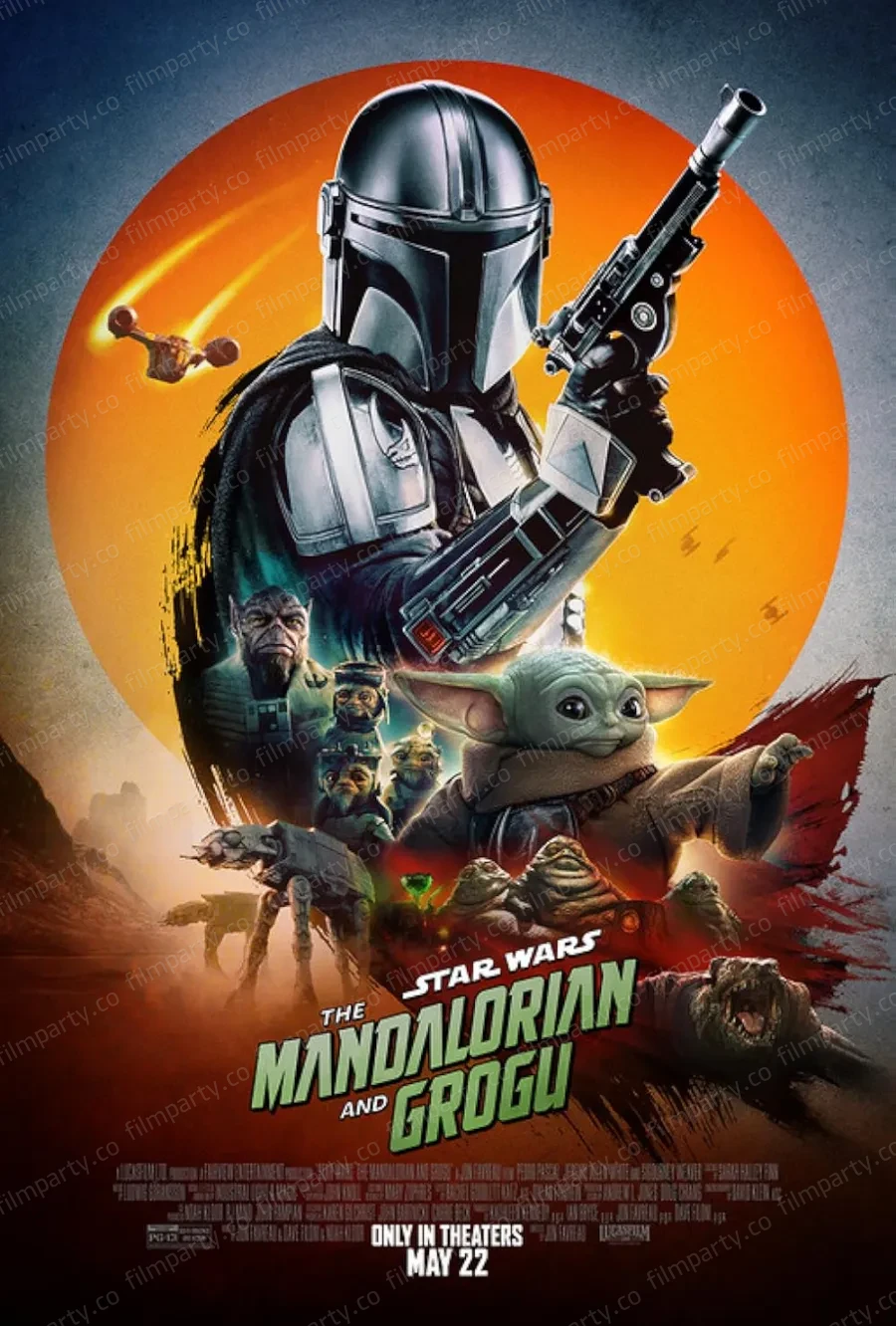 پوستر فیلم مندلورین و گروگو (Star Wars: The Mandalorian and Grogu 2026) - تماشای آنلاین و دانلود از فیلم پارتی