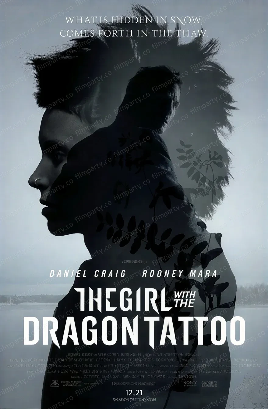 پوستر فیلم دختری با خالکوبی اژدها (The Girl with the Dragon Tattoo 2011) - تماشای آنلاین و دانلود از فیلم پارتی