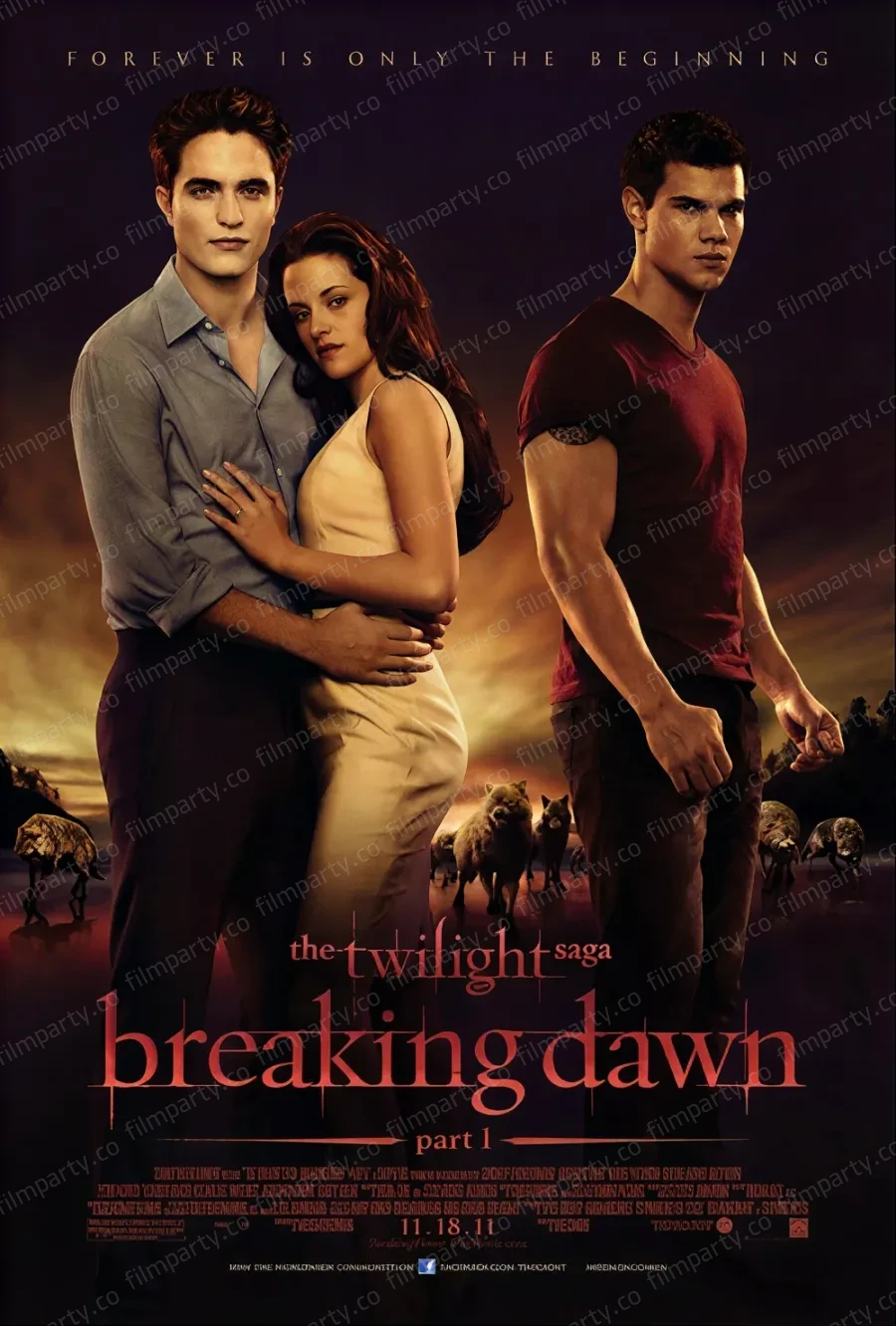 پوستر فیلم سپیده‌دم ۱ (Breaking Dawn Part 1 2011) - تماشای آنلاین و دانلود از فیلم پارتی
