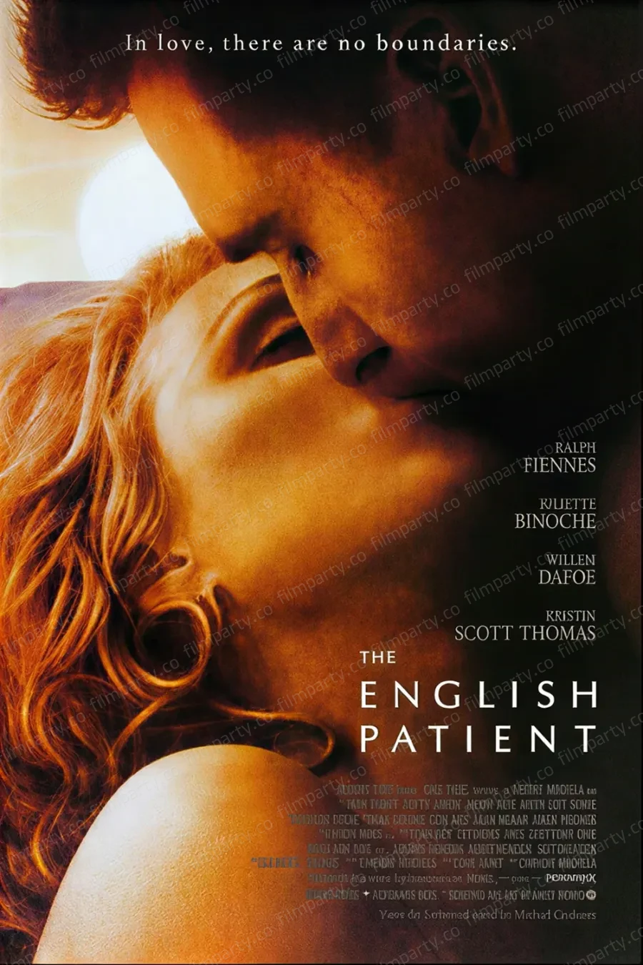 پوستر فیلم بیمار انگلیسی (The English Patient 1996) - تماشای آنلاین و دانلود از فیلم پارتی