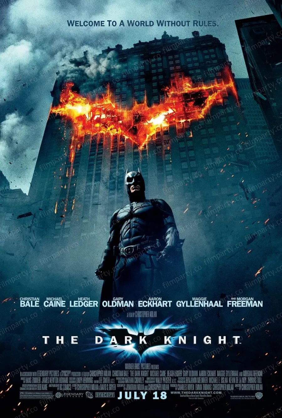 پوستر فیلم شوالیهٔ تاریکی (The Dark Knight 2008) - تماشای آنلاین و دانلود از فیلم پارتی