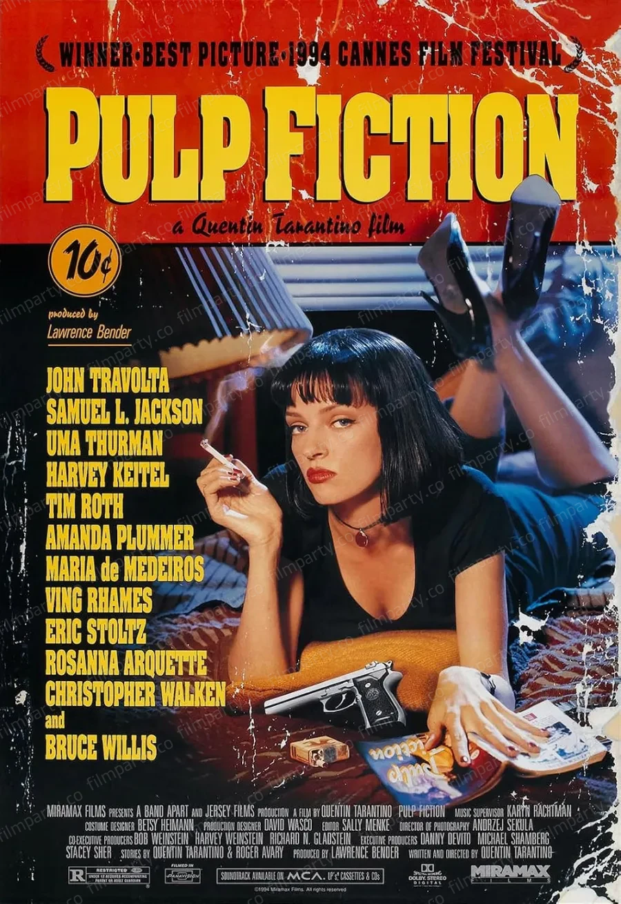 پوستر فیلم داستان عامه‌پسند (Pulp Fiction 1994) - تماشای آنلاین و دانلود از فیلم پارتی