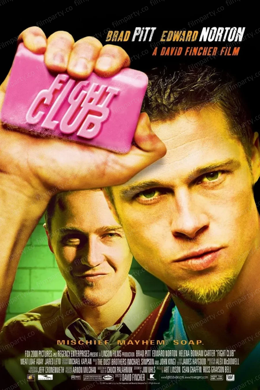 پوستر فیلم باشگاه مشت‌زنی (Fight Club 1999) - تماشای آنلاین و دانلود از فیلم پارتی