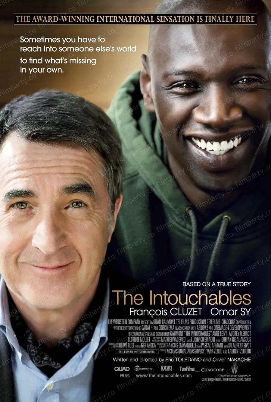 پوستر فیلم دست‌نیافتنی‌ها (The Intouchables 2011) - تماشای آنلاین و دانلود از فیلم پارتی