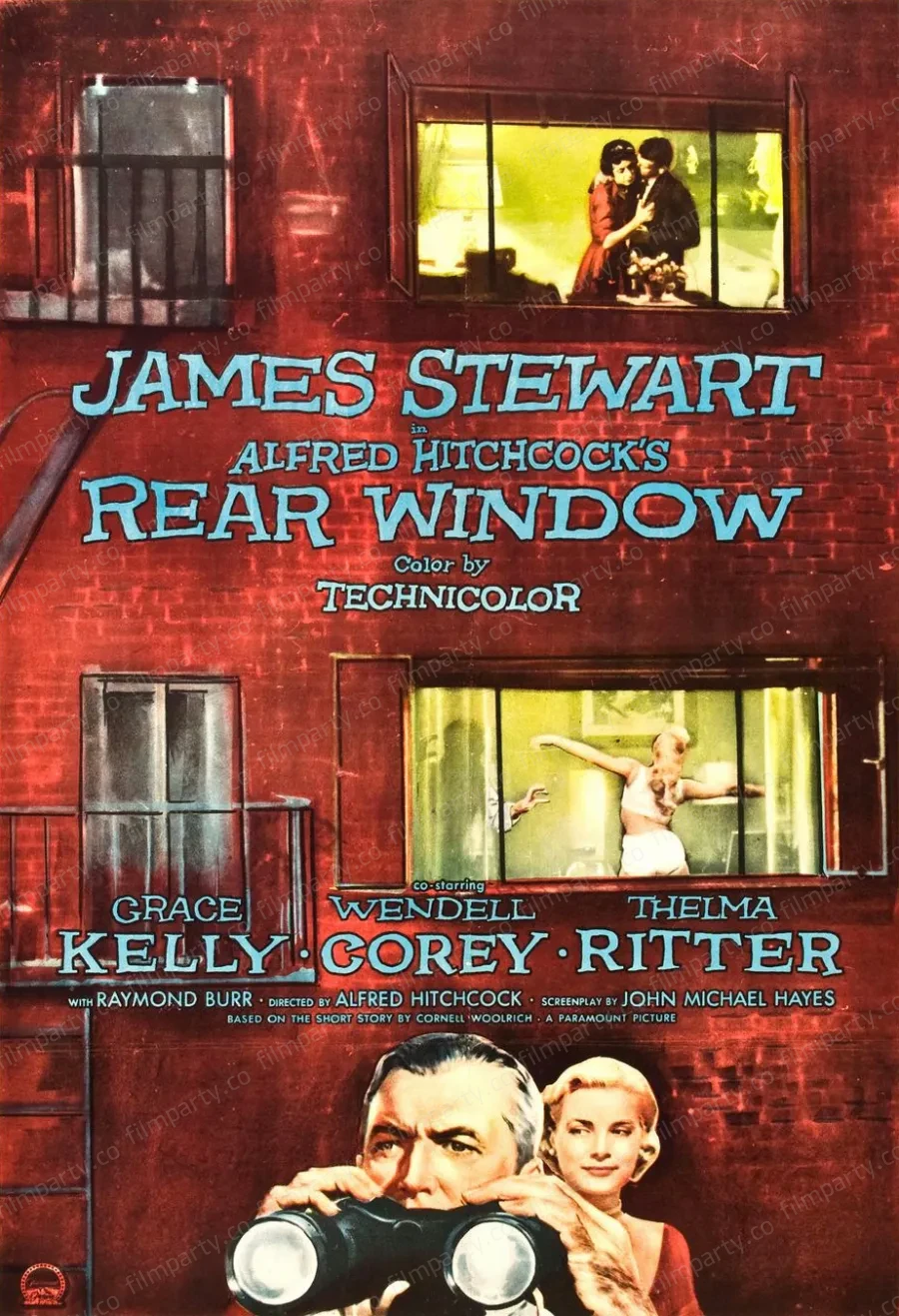 پوستر فیلم پنجرهٔ عقبی (Rear Window 1954) - تماشای آنلاین و دانلود از فیلم پارتی