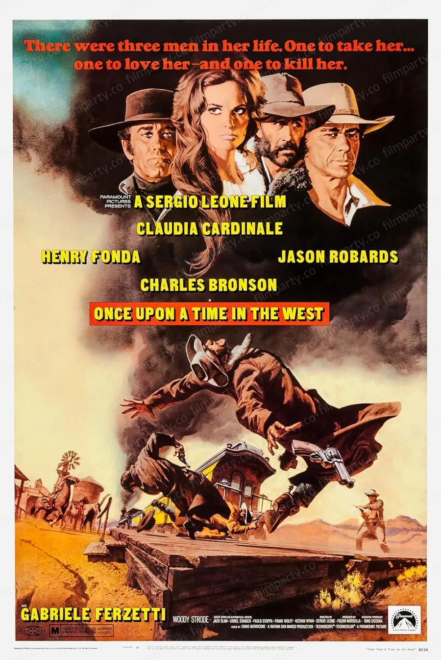 پوستر فیلم روزی روزگاری در غرب (Once Upon a Time in the West 1968) - تماشای آنلاین و دانلود از فیلم پارتی