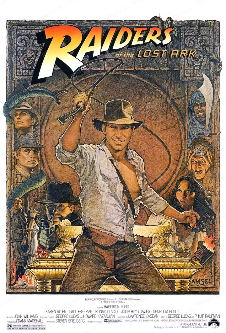 پوستر فیلم مهاجمان صندوق گمشده (Raiders of the Lost Ark 1981) - تماشای آنلاین و دانلود از فیلم پارتی