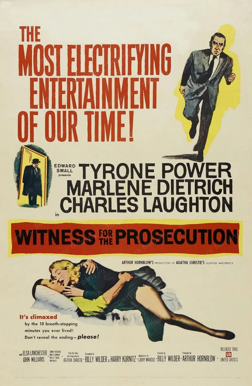 پوستر فیلم شاهد مدعی (Witness for the Prosecution 1957) - تماشای آنلاین و دانلود از فیلم پارتی