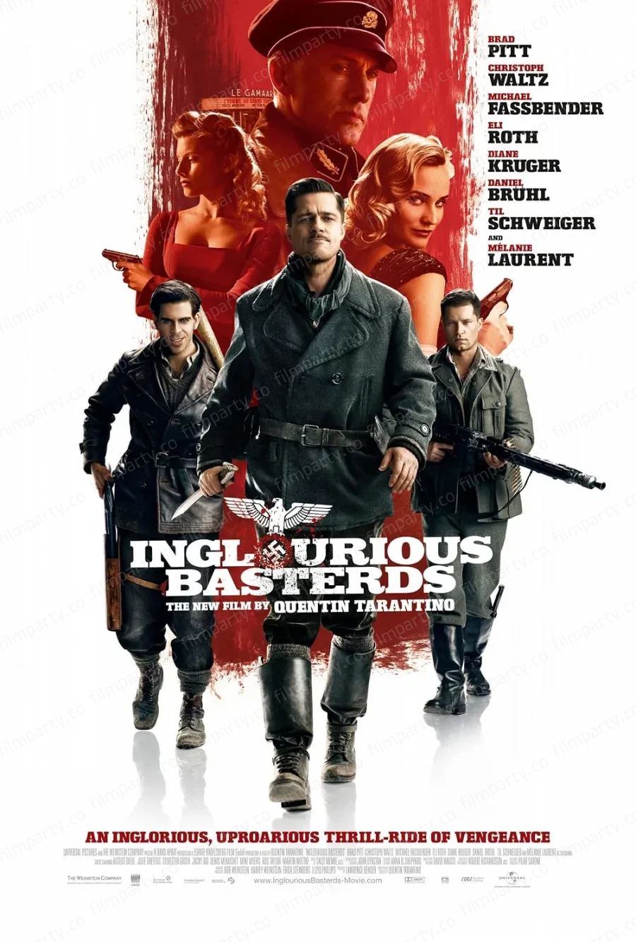 پوستر فیلم حرامزاده‌های بی‌آبرو (Inglourious Basterds 2009) - تماشای آنلاین و دانلود از فیلم پارتی