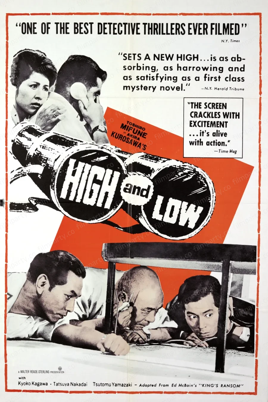 پوستر فیلم بهشت و دوزخ (High and Low 1963) - تماشای آنلاین و دانلود از فیلم پارتی