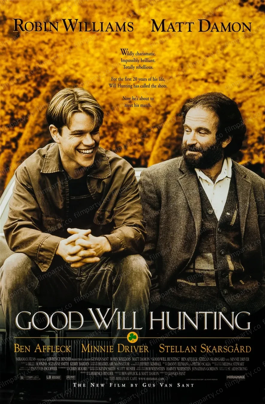 پوستر فیلم ویل هانتینگ خوب (Good Will Hunting 1997) - تماشای آنلاین و دانلود از فیلم پارتی