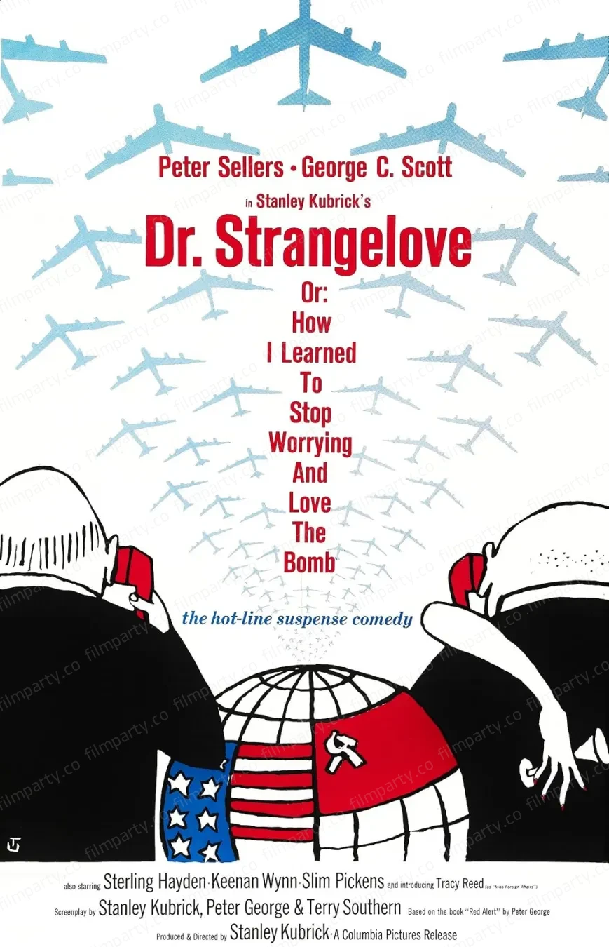 پوستر فیلم دکتر استرنج‌لاو (Dr. Strangelove or: How I Learned to Stop Worrying and Love the Bomb 1964) - تماشای آنلاین و دانلود از فیلم پارتی