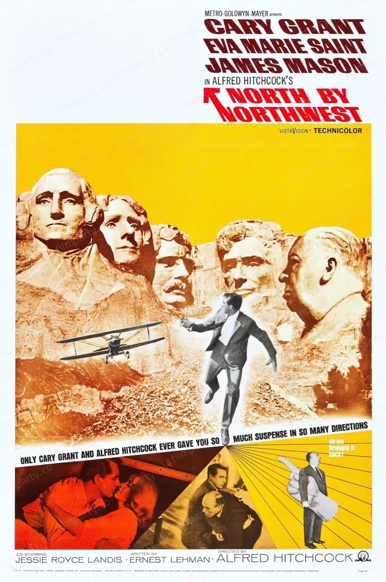 پوستر فیلم شمال از شمال غربی (North by Northwest 1959) - تماشای آنلاین و دانلود از فیلم پارتی