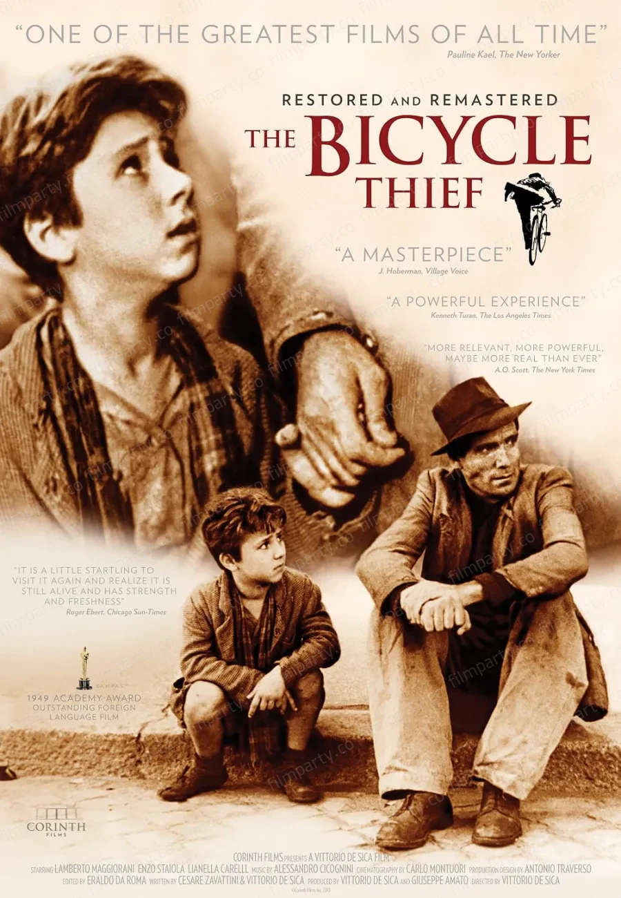پوستر فیلم دزد دوچرخه (Bicycle Thieves 1948) - تماشای آنلاین و دانلود از فیلم پارتی