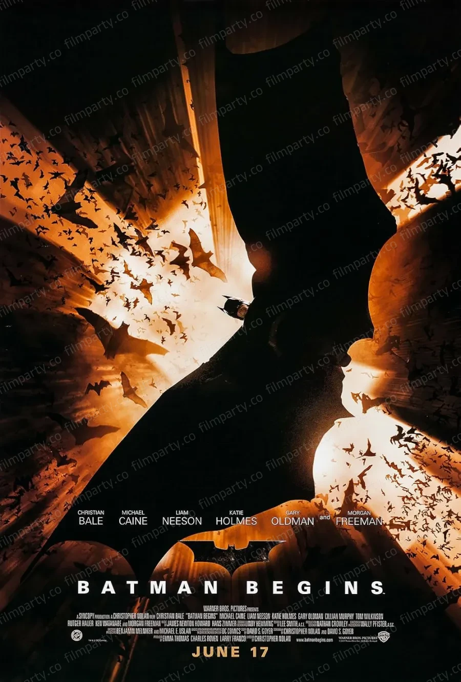پوستر فیلم بتمن آغاز می‌کند (Batman Begins 2005) - تماشای آنلاین و دانلود از فیلم پارتی