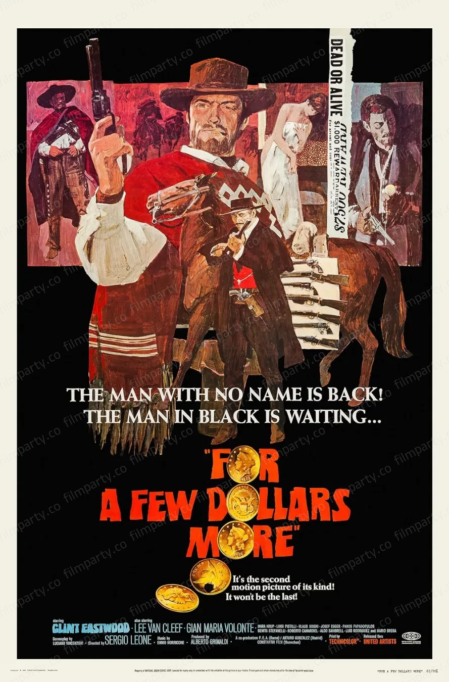 پوستر فیلم به‌خاطر چند دلار بیشتر (For a Few Dollars More 1965) - تماشای آنلاین و دانلود از فیلم پارتی