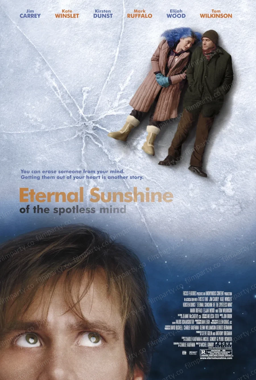 پوستر فیلم درخشش ابدی یک ذهن پاک (Eternal Sunshine of the Spotless Mind 2004) - تماشای آنلاین و دانلود از فیلم پارتی