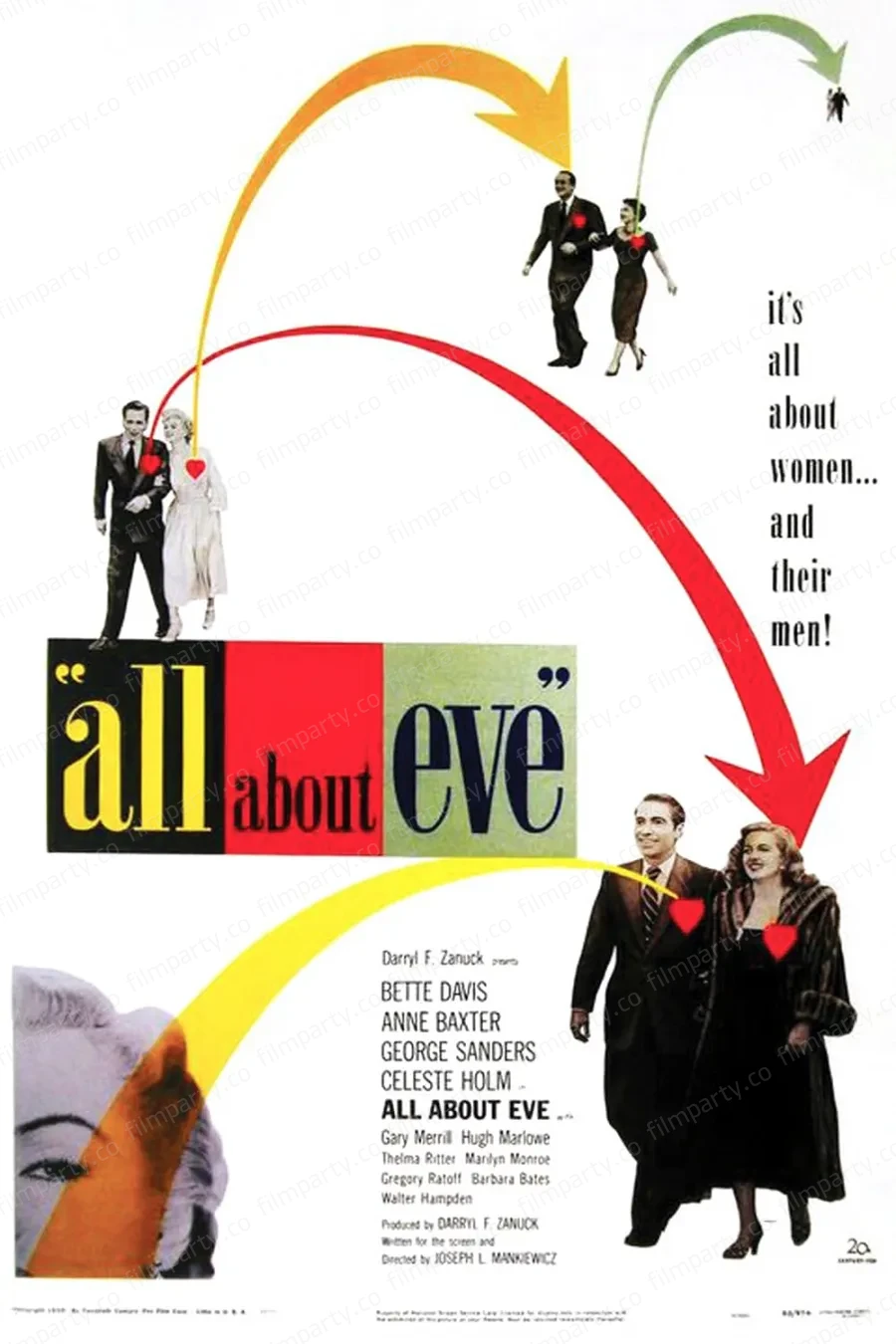 پوستر فیلم همه‌چیز دربارهٔ حوا (All About Eve 1950) - تماشای آنلاین و دانلود از فیلم پارتی