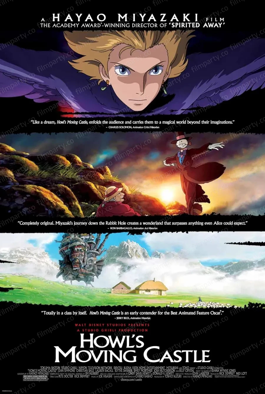 پوستر فیلم قلعهٔ متحرک هاول (Howl's Moving Castle 2004) - تماشای آنلاین و دانلود از فیلم پارتی