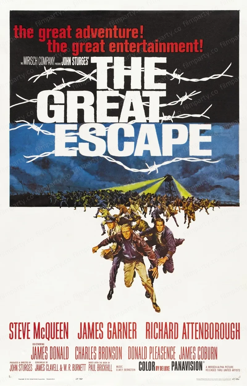 پوستر فیلم فرار بزرگ (The Great Escape 1963) - تماشای آنلاین و دانلود از فیلم پارتی