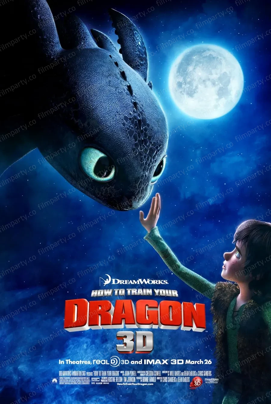 پوستر فیلم چگونه اژدهای خود را تربیت کنیم (How to Train Your Dragon 2010) - تماشای آنلاین و دانلود از فیلم پارتی