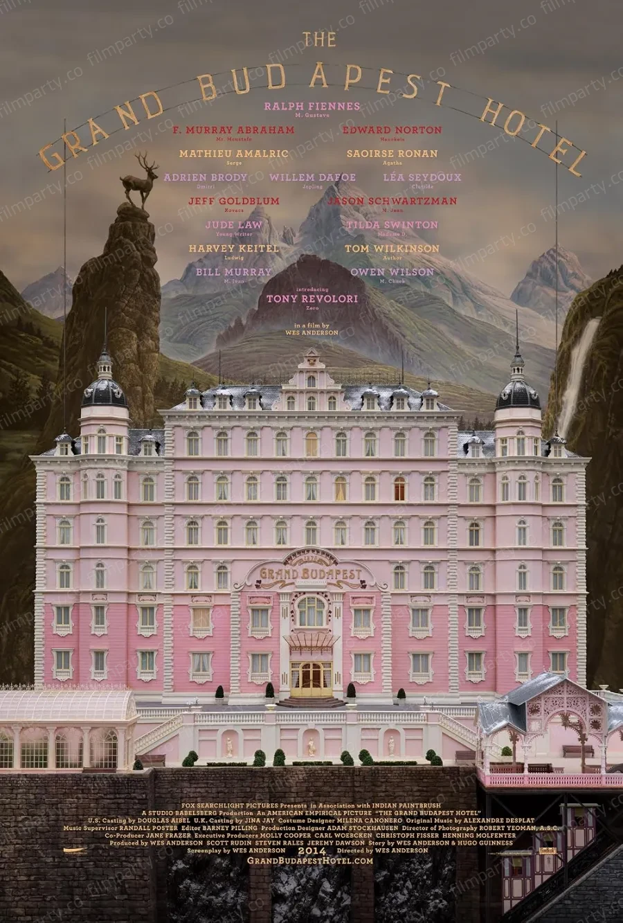 پوستر فیلم هتل بزرگ بوداپست (The Grand Budapest Hotel 2014) - تماشای آنلاین و دانلود از فیلم پارتی