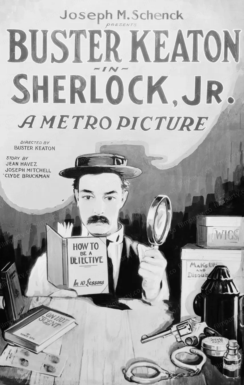 پوستر فیلم شرلوک جونیور (Sherlock Jr. 1924) - تماشای آنلاین و دانلود از فیلم پارتی
