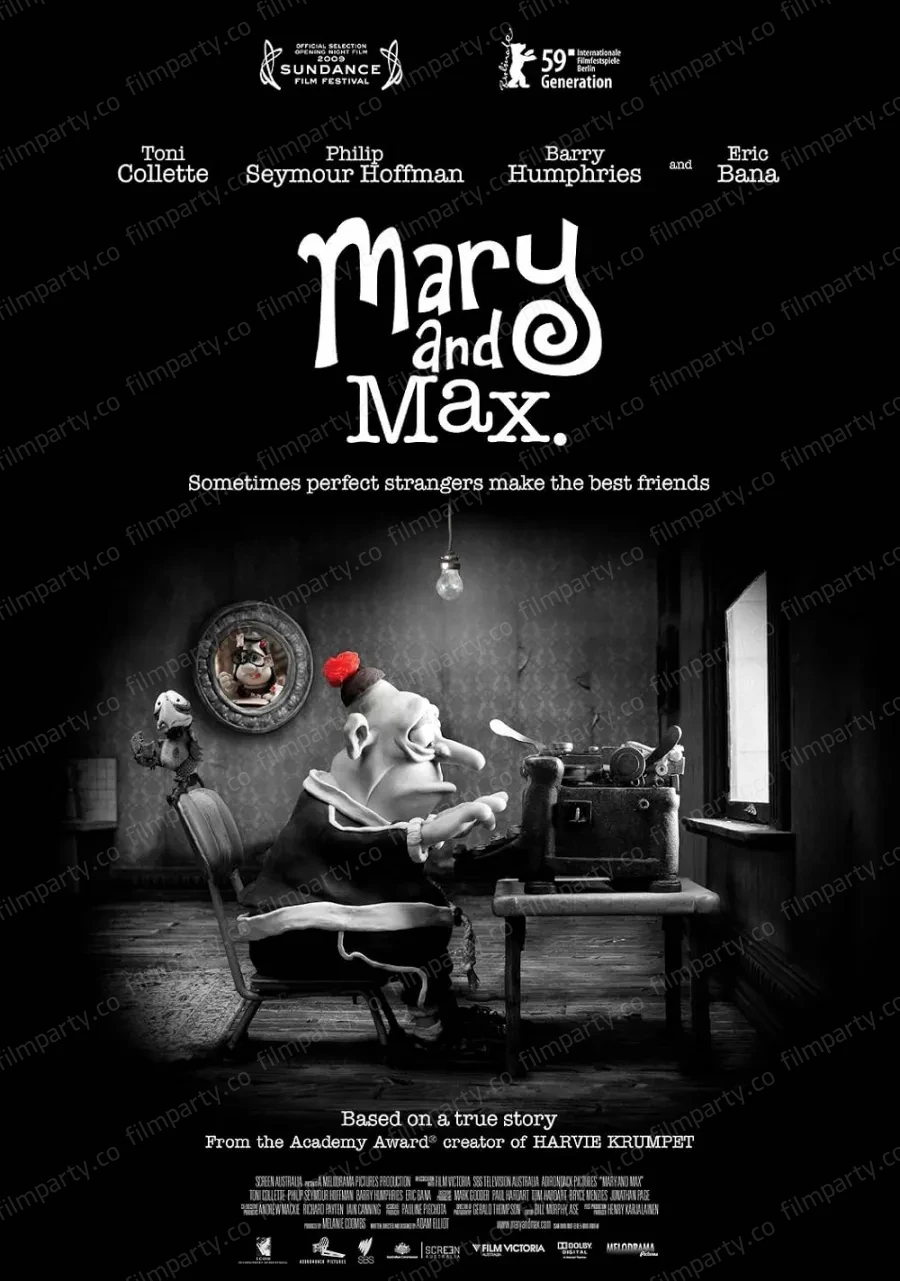 پوستر فیلم مری و مکس (Mary and Max 2009) - تماشای آنلاین و دانلود از فیلم پارتی