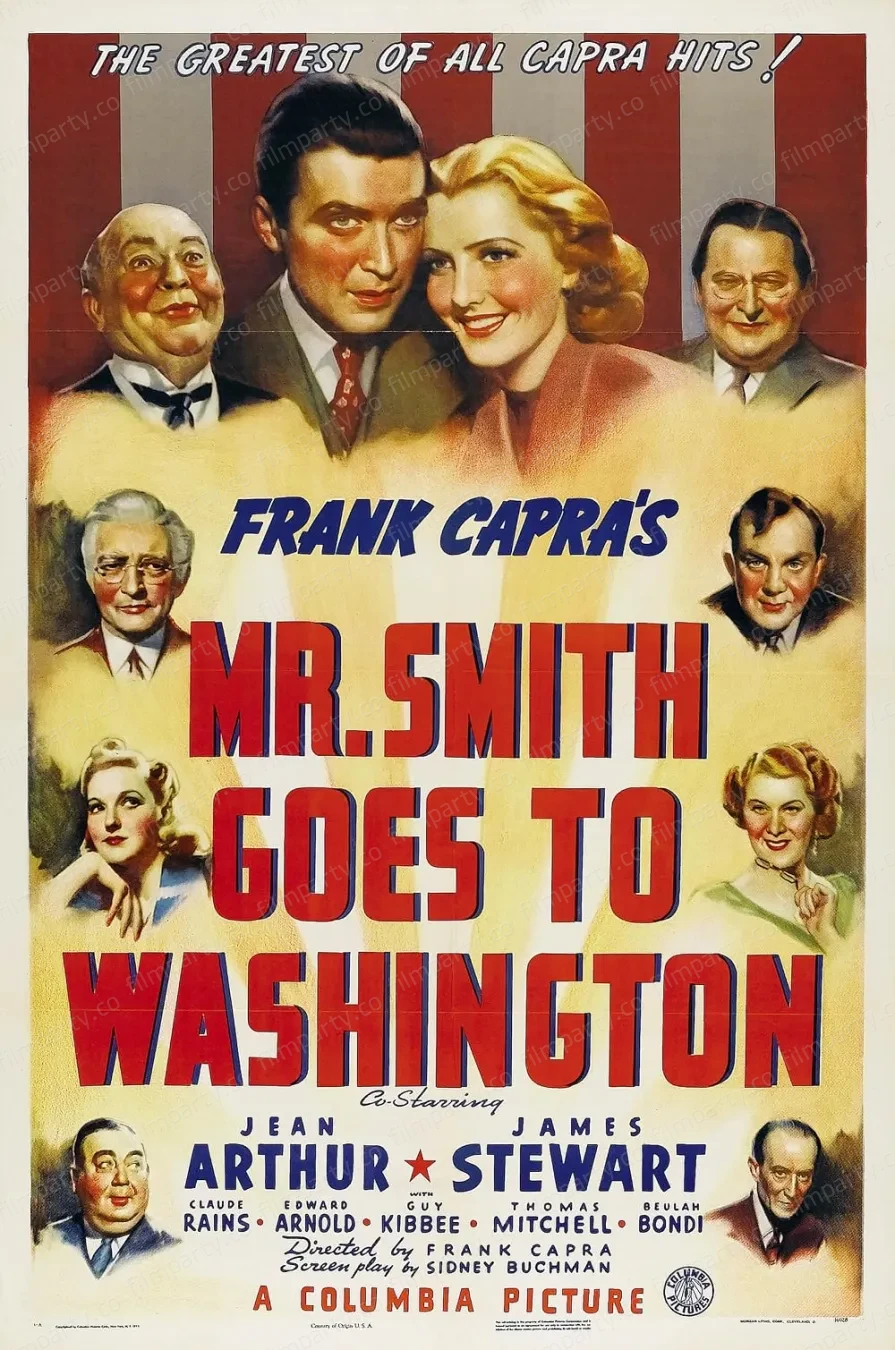پوستر فیلم آقای اسمیت به واشینگتن می‌رود (Mr. Smith Goes to Washington 1939) - تماشای آنلاین و دانلود از فیلم پارتی