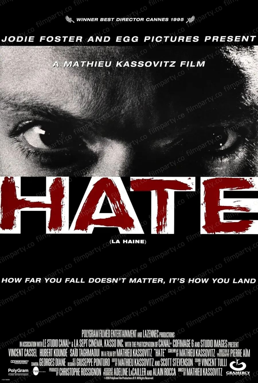 پوستر فیلم نفرت (La haine 1995) - تماشای آنلاین و دانلود از فیلم پارتی