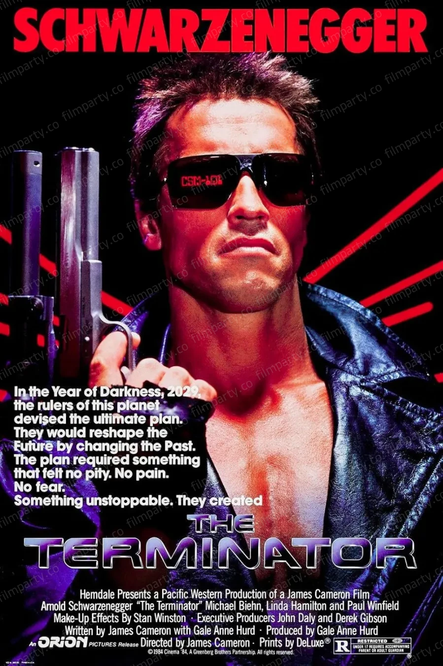پوستر فیلم نابودگر (The Terminator 1984) - تماشای آنلاین و دانلود از فیلم پارتی