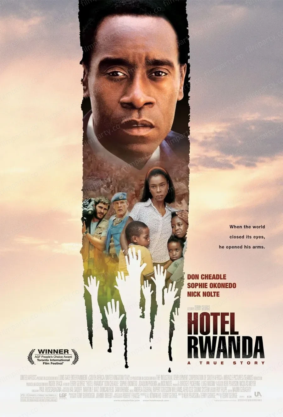 پوستر فیلم هتل رواندا (Hotel Rwanda 2004) - تماشای آنلاین و دانلود از فیلم پارتی