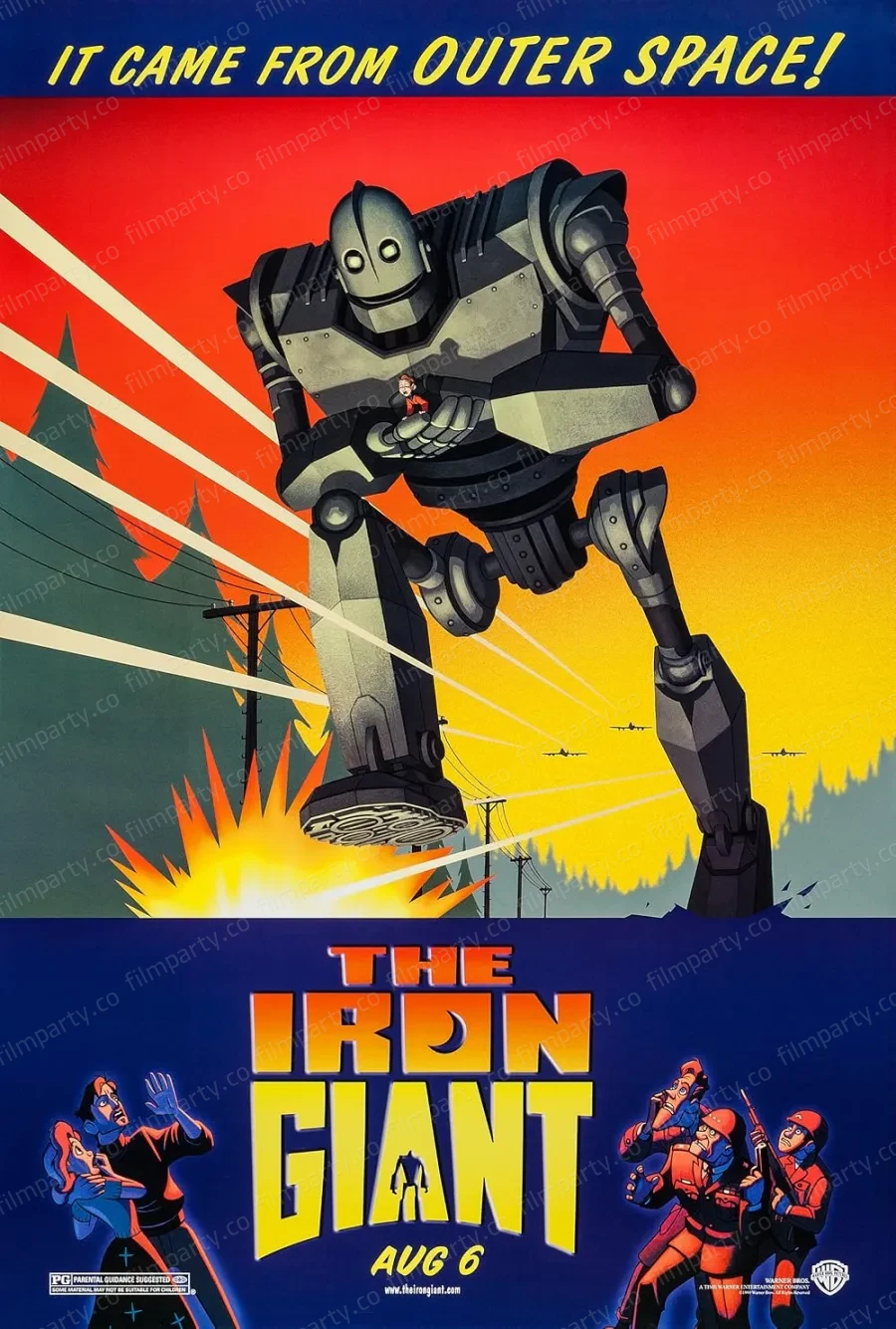 پوستر فیلم غول آهنی (The Iron Giant 1999) - تماشای آنلاین و دانلود از فیلم پارتی